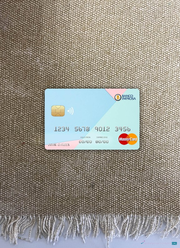 Download Costa Rica Improsa bank mastercard photolook front Photoshop template